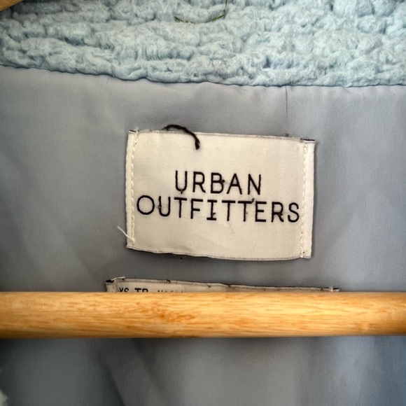 UO Willow Fuzzy Blue Drawstring Teddy Jacket - Picture 9 of 16